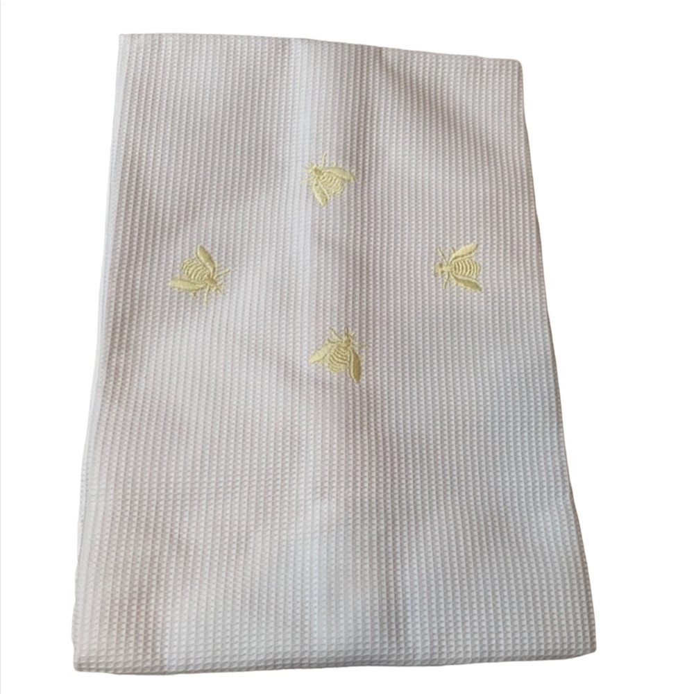 Baby Traditions by Pamela Kline baby laundry bag White with yellow bees New
